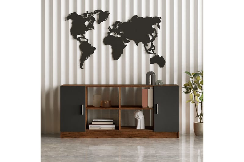 Saratella Møbelsett Kontor - Teak/Antrasitt - Møbler - Møbelsett - Møbelsett til kontor