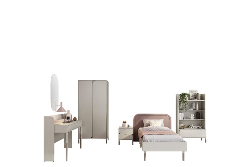 Monfort Møbelsett For Soverom - Beige - Møbler - Møbelsett - Møbelsett til soverom