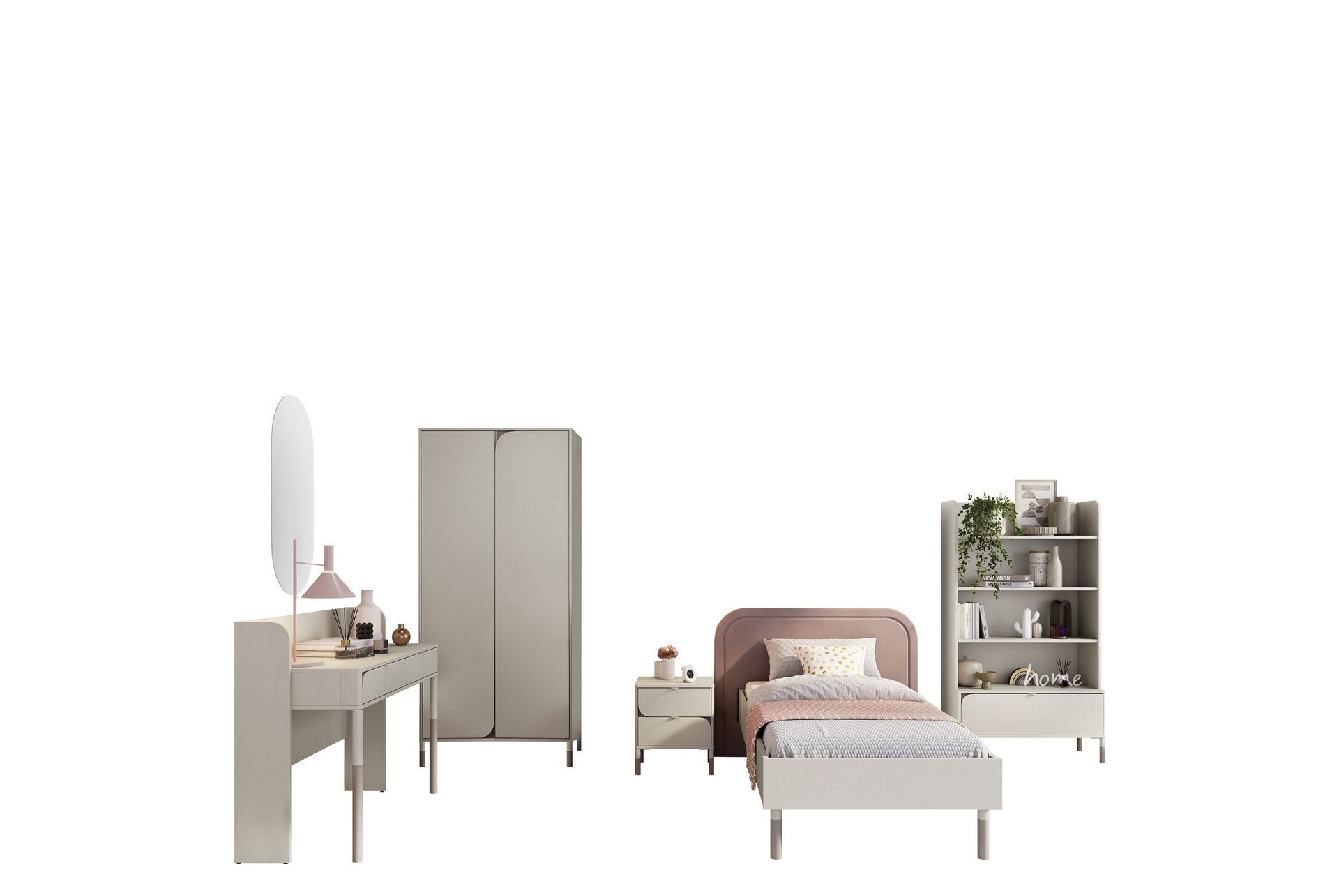 Monfort Møbelsett For Soverom - Beige