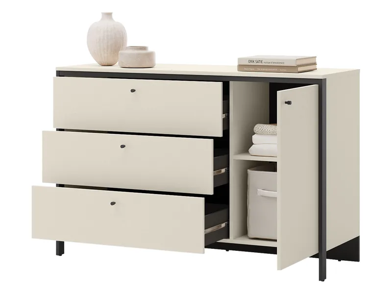 Navron Soveromsmøbelsett - Beige/Svart - Møbler - Møbelsett - Møbelsett til soverom