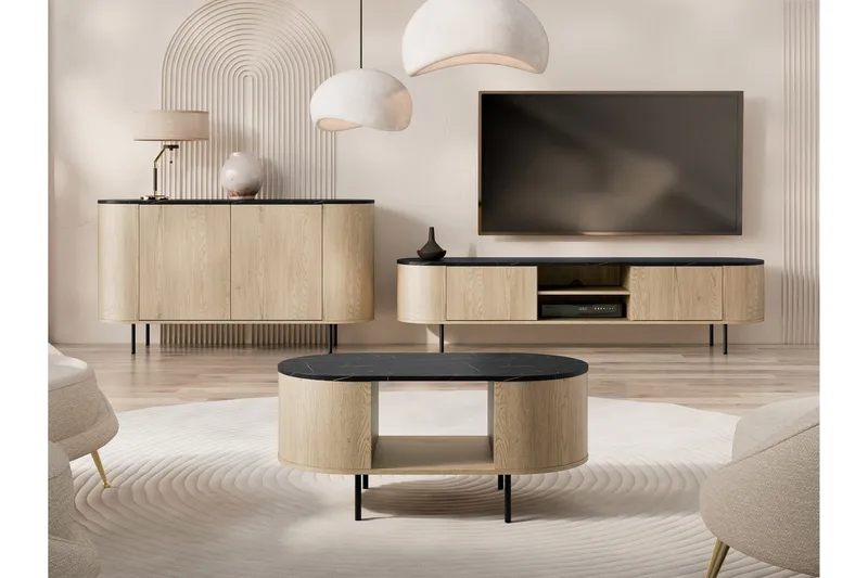 Pantego Møbelsett Til Stue - Brun - Møbler - Møbelsett - Møbelsett til stue