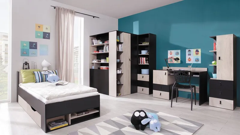 Planeta Møbelsett for Soverom med Belysning - Møbler - Møbelsett - Møbelsett til soverom