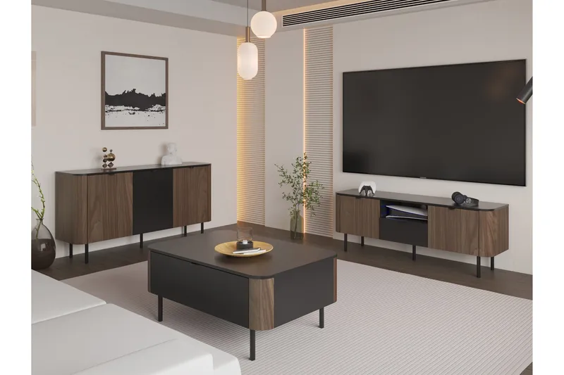 Pollena Møbelsett Til Stue - Brun - Møbler - Møbelsett - Møbelsett til stue