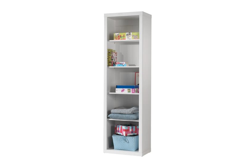 Seng med lamellbunn, skuff, nattbord, garderobe, bokhylle, skrivebord Robin - Møbler - Møbelsett - Møbelsett til soverom