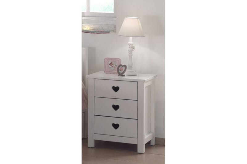 Seng med lamellbunn nattbord garderobe skrivebord bokhylle Amori Hvit 2-dørs - 2-dørs - Møbler - Møbelsett - Møbelsett til soverom