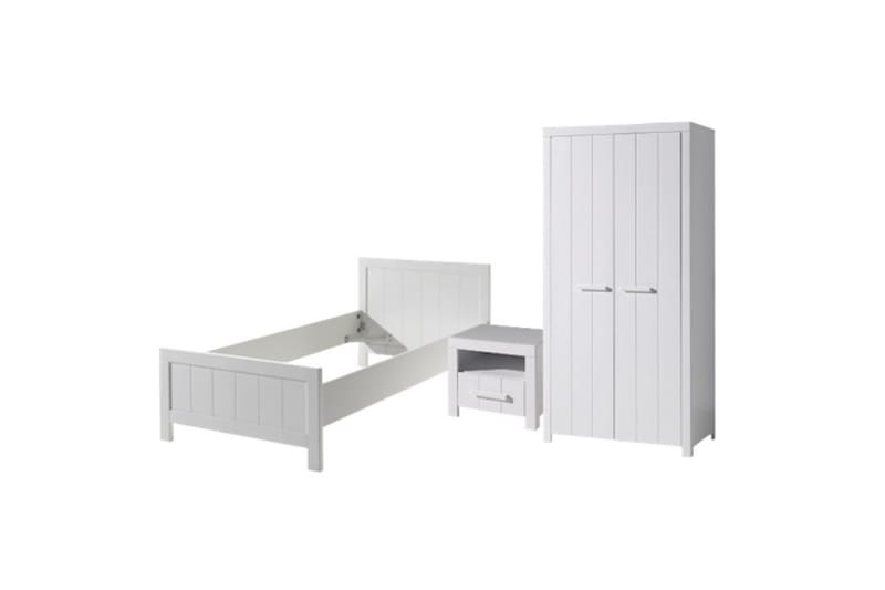 Seng med Nattbord 2-dørs garderobe Erik, undefined