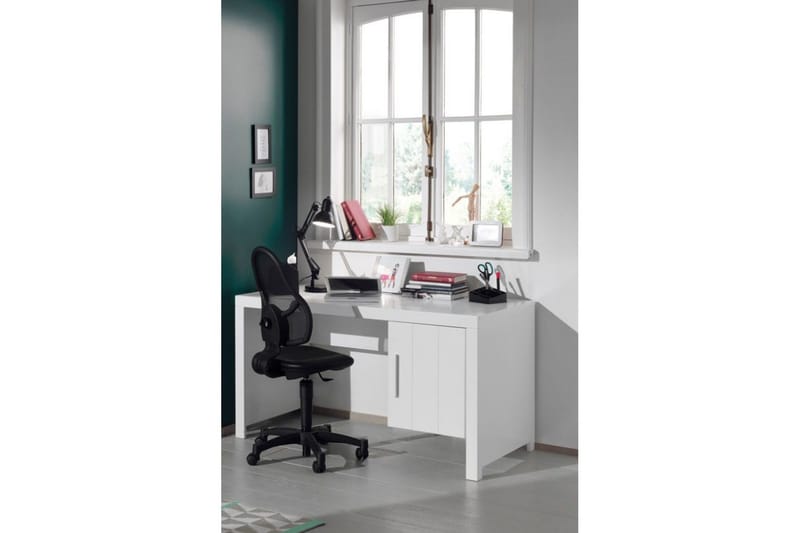 Seng med nattbord 2-dørs garderobeskap Skrivebord Bokhylle Skuff Erik - Møbler - Møbelsett - Møbelsett til soverom