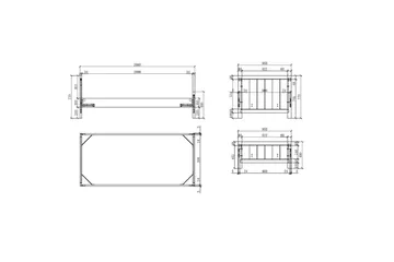 Seng med nattbord 3-dørs garderobeskap Skrivebord Skuff Erik - Møbler - Møbelsett - Møbelsett til soverom