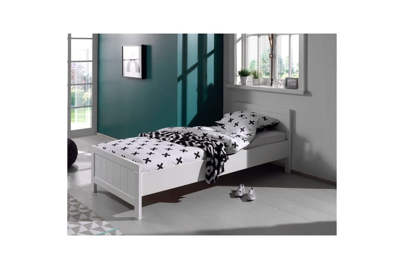 Seng med nattbord 3-dørs garderobeskap Skrivebord Skuff Erik - Møbler - Møbelsett - Møbelsett til soverom