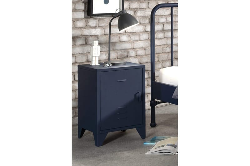 Seng med Nattbord Bronxx Blå - Blå - Møbler - Møbelsett - Møbelsett til soverom