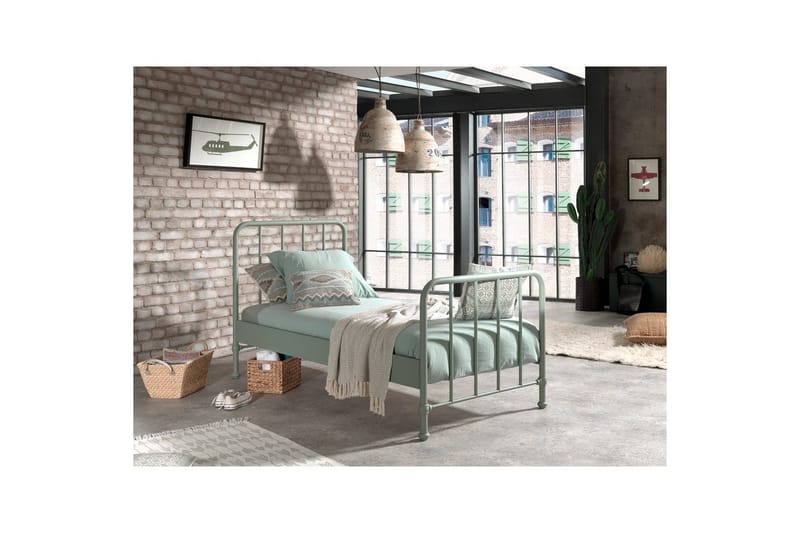 Seng med Nattbord Bronxx Olivengrønn - Olivengrønn - Møbler - Møbelsett - Møbelsett til soverom