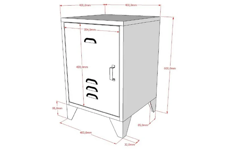 Seng med Nattbord Bronxx Olivengrønn - Olivengrønn - Møbler - Møbelsett - Møbelsett til soverom