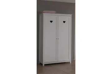 Seng med nattbord garderobe Amori Hvit 2-dørs - 2-dørs - Møbler - Møbelsett - Møbelsett til soverom