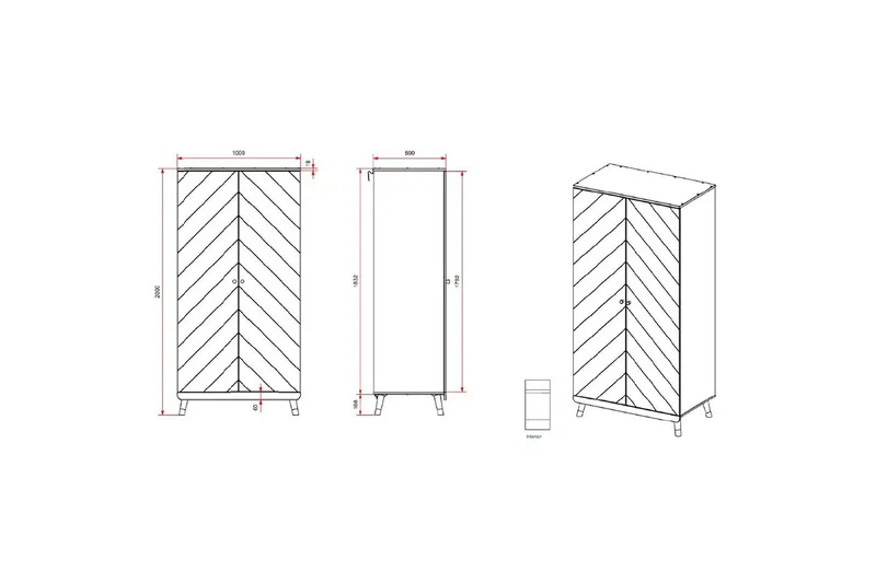 Seng med nattbord garderobe Billy Hvit - Møbler - Møbelsett - Møbelsett til soverom
