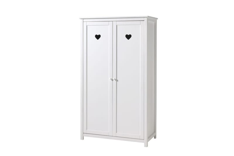 Seng med nattbord garderobe skrivebord Amori Hvit 2-dørs - 2-dørs - Møbler - Møbelsett - Møbelsett til soverom
