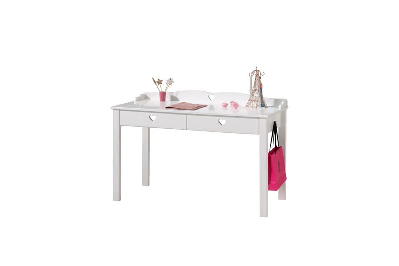 Seng med nattbord garderobe skrivebord Amori Hvit 2-dørs - 2-dørs - Møbler - Møbelsett - Møbelsett til soverom