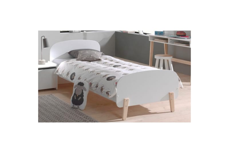 Seng med nattbord Kiddy Hvit - Hvit - Møbler - Møbelsett - Møbelsett til soverom