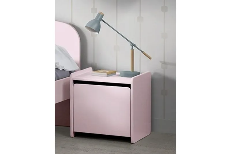 Seng med nattbord Kiddy Rosa - Rosa - Møbler - Møbelsett - Møbelsett til soverom