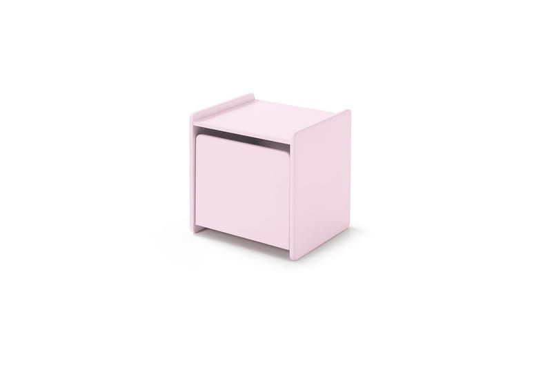 Seng med nattbord Vegghyller Kiddy Rosa - Rosa - Møbler - Møbelsett - Møbelsett til soverom