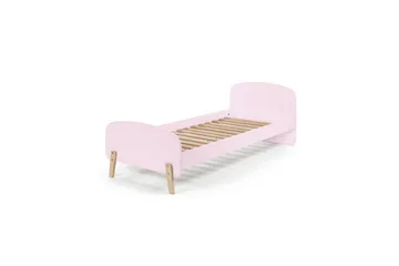 Seng med nattbord Vegghyller Sikkerhetsrail Kiddy Rosa - Rosa - Møbler - Møbelsett - Møbelsett til soverom
