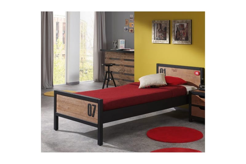 Seng med Skuff Nattbord Skrivebord Garderobe Bokhylle Kommode Alex - Møbler - Møbelsett - Møbelsett til soverom