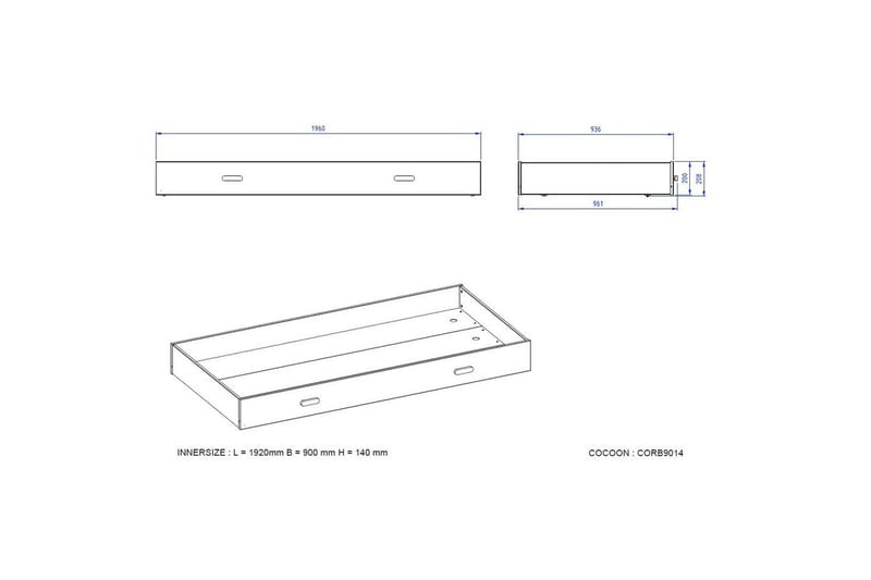 Seng med skuff skrivebord Kiddy - Møbler - Møbelsett - Møbelsett til soverom