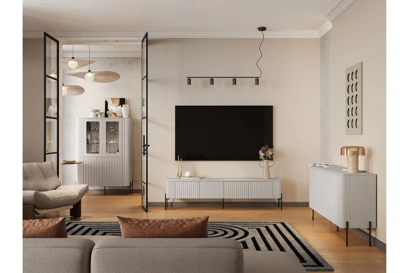 Sherie Møbelsett Til Stuen - Hvit - Møbler - Møbelsett - Møbelsett til stue