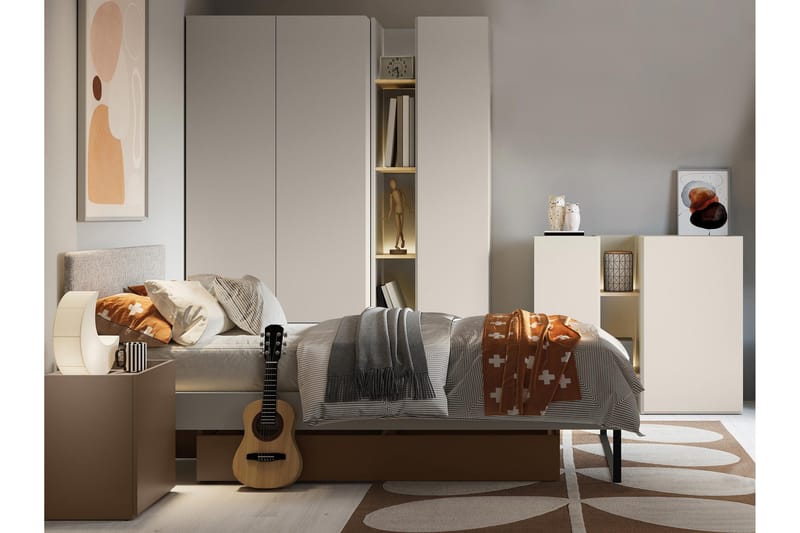 Sigmana Møbelsett For Soverom - Lys Grå/Beige - Møbler - Møbelsett - Møbelsett til soverom