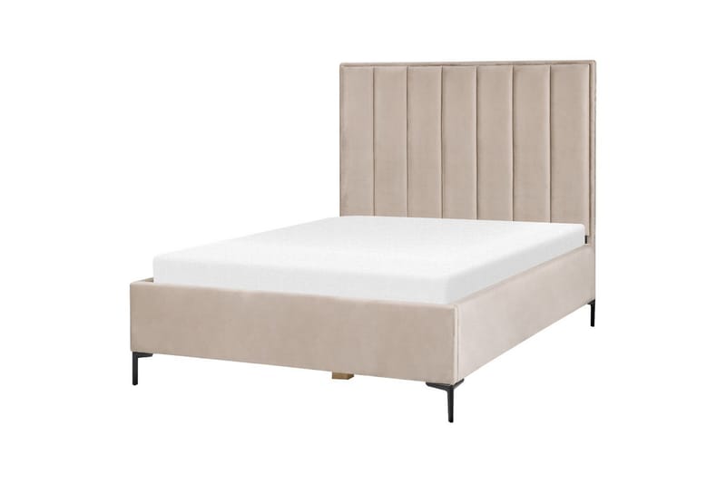 Soveromssett Sezanne Grå/Beige/Svart, 140x200 cm, Fløyel - Grå/Beige/Svart, 140x200 cm, Fløyel - Møbler - Møbelsett - Møbelsett til soverom