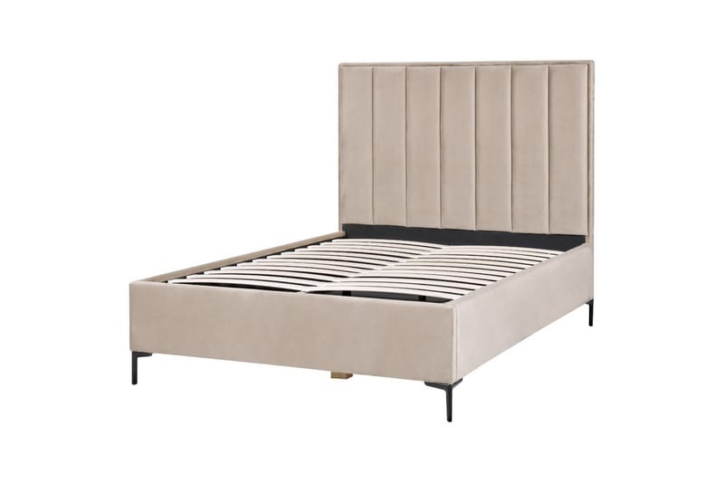 Soveromssett Sezanne Grå/Beige/Svart, 140x200 cm, Fløyel - Grå/Beige/Svart, 140x200 cm, Fløyel - Møbler - Møbelsett - Møbelsett til soverom
