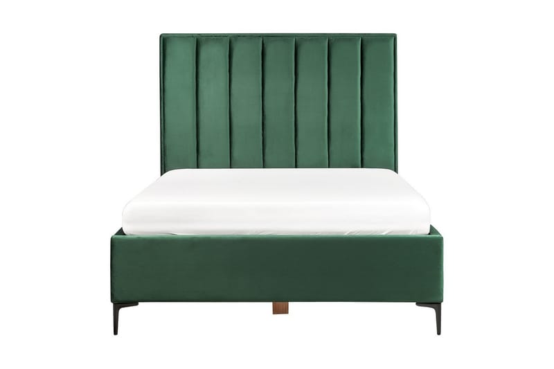 Soveromssett Sezanne Grønn/svart, 140x200 cm, Fløyel - Grønn/svart, 140x200 cm, Fløyel - Møbler - Møbelsett - Møbelsett til soverom
