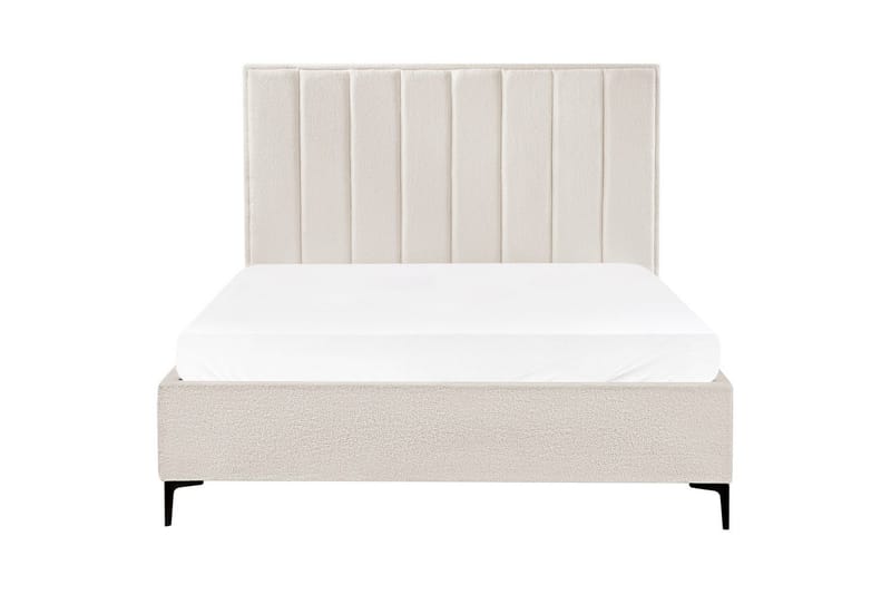 Soveromssett Sezanne Hvit/Svart, 160x200 cm, Bouclé - Hvit/Svart, 160x200 cm, Bouclé - Møbler - Møbelsett - Møbelsett til soverom