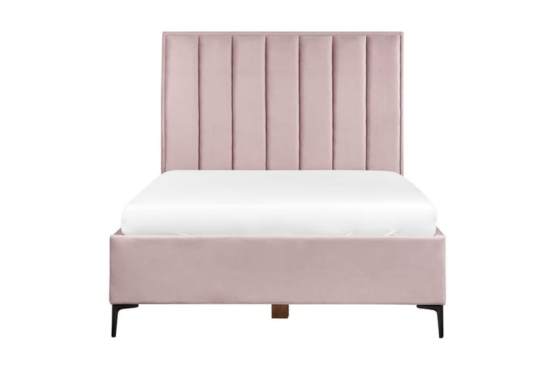 Soveromssett Sezanne Rosa/Svart, 140x200 cm, Fløyel - Rosa/Svart, 140x200 cm, Fløyel - Møbler - Møbelsett - Møbelsett til soverom