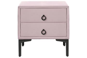 Soveromssett Sezanne Rosa/Svart, 160x200 cm, Fløyel - Rosa/Svart, 160x200 cm, Fløyel - Møbler - Møbelsett - Møbelsett til soverom