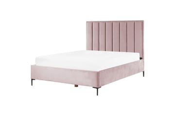 Soveromssett Sezanne Rosa/Svart, 160x200 cm, Fløyel - Rosa/Svart, 160x200 cm, Fløyel - Møbler - Møbelsett - Møbelsett til soverom