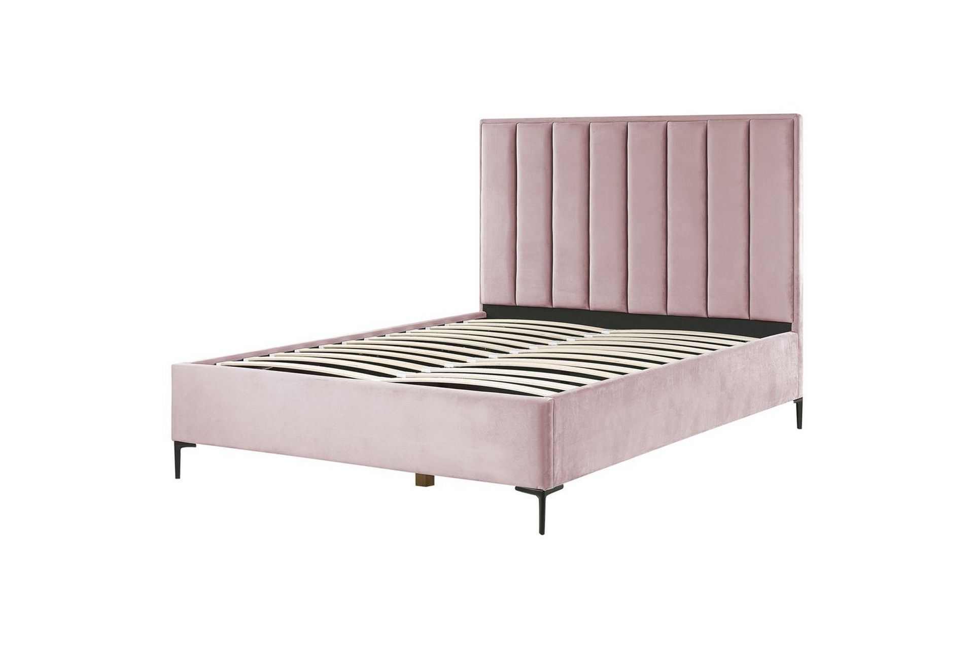 Soveromssett Sezanne Rosa/Svart, 160x200 cm, Fløyel - Rosa/Svart, 160x200 cm, Fløyel - Møbler - Møbelsett - Møbelsett til soverom