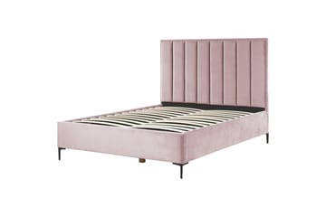 Soveromssett Sezanne Rosa/Svart, 160x200 cm, Fløyel - Rosa/Svart, 160x200 cm, Fløyel - Møbler - Møbelsett - Møbelsett til soverom