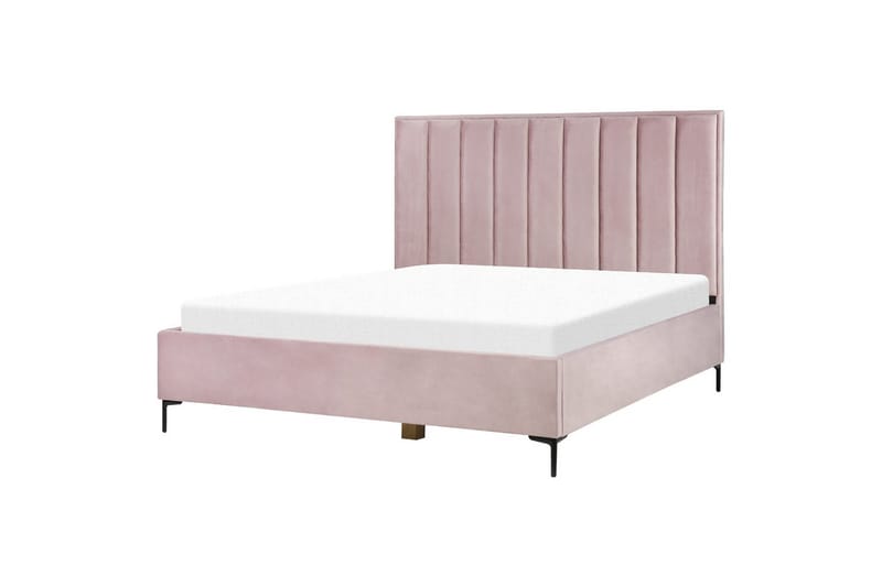 Soveromssett Sezanne Rosa/Svart, 180x200 cm, Fløyel - Rosa/Svart, 180x200 cm, Fløyel - Møbler - Møbelsett - Møbelsett til soverom