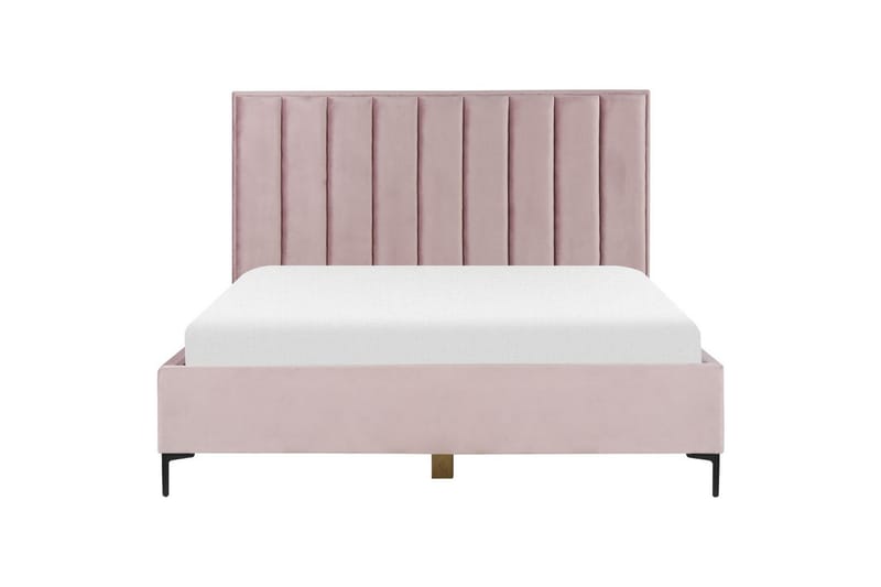 Soveromssett Sezanne Rosa/Svart, 180x200 cm, Fløyel - Rosa/Svart, 180x200 cm, Fløyel - Møbler - Møbelsett - Møbelsett til soverom