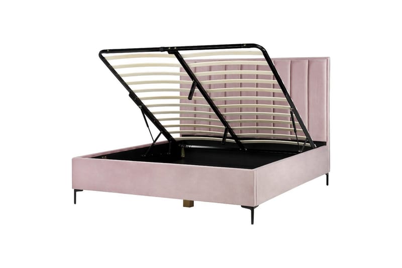 Soveromssett Sezanne Rosa/Svart, 180x200 cm, Fløyel - Rosa/Svart, 180x200 cm, Fløyel - Møbler - Møbelsett - Møbelsett til soverom