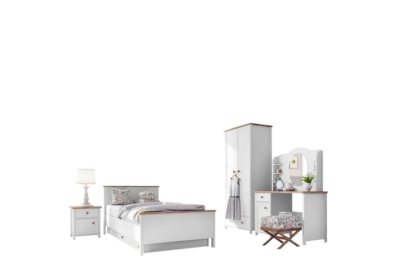 Storys Soveromsmøbelsett, Hvit