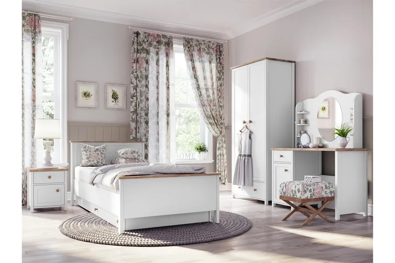 Storys Soveromsmøbelsett - Hvit - Møbler - Møbelsett - Møbelsett til soverom