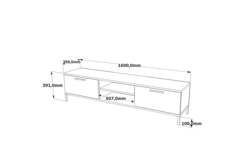 Stuemøbelsett Galloway Atlantisk Furu / Antrasitt - Grå - Møbler - Møbelsett - Møbelsett til stue