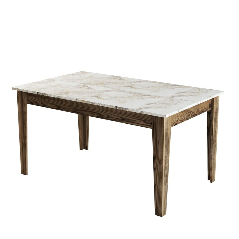 Stuemøbelsett Hanah Home Milan500 (180 x 78,6 x 35 cm) Valnøtt / travertin - Møbler - Møbelsett - Møbelsett til stue