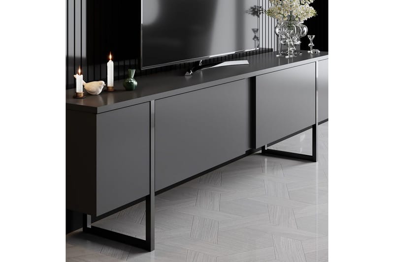 Stuemøbelsett Masafumie Sett Antrasitt / Svart - Antrasitt / Svart - Møbler - Møbelsett - Møbelsett til stue