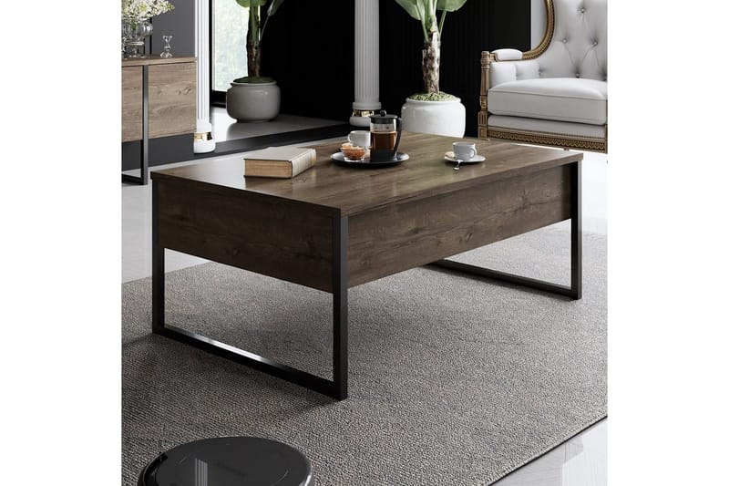 Stuemøbelsett Masafumie Sett Valnøtt / Svart - Valnøtt / Svart - Møbler - Møbelsett - Møbelsett til stue