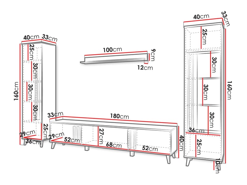 Torvos Møbelsett for stue - Beige - Møbler - Møbelsett - Møbelsett til stue