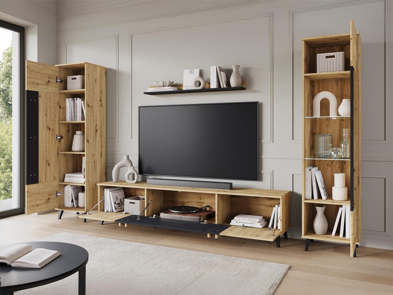 Torvos Møbelsett for stue - Brun/Svart - Møbler - Møbelsett - Møbelsett til stue