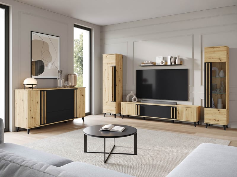 Torvos Møbelsett for stue - Brun/Svart - Møbler - Møbelsett - Møbelsett til stue