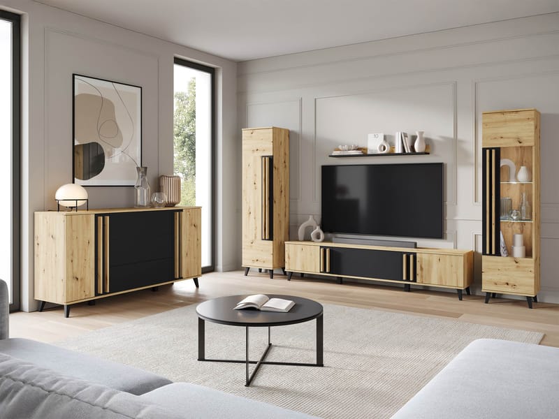 Torvos Møbelsett for stue - Brun/Svart - Møbler - Møbelsett - Møbelsett til stue